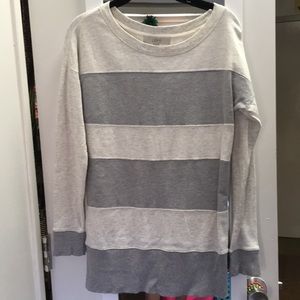Grey striped sweater